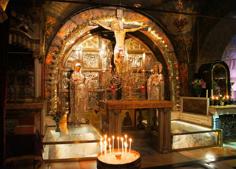 Golgotha, Church of the Holy Sepulchre, Jerusalem.
