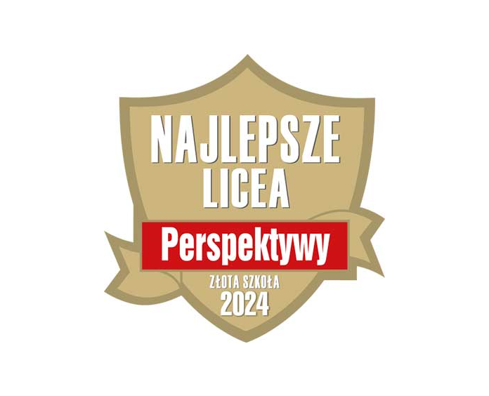 Logotyp zlota szkoła perspektywy2024